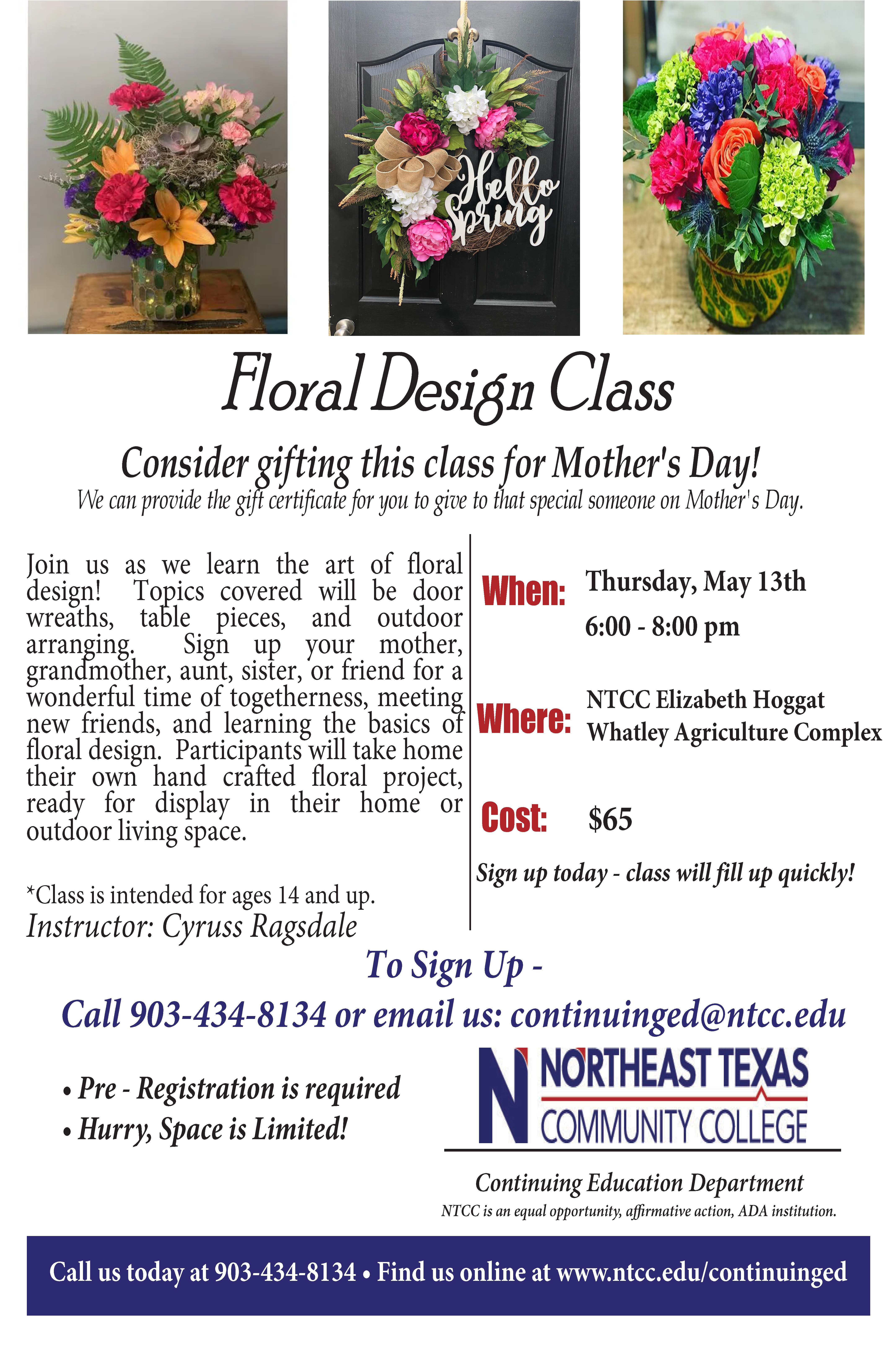 Floral Design Northeast Texas Community College